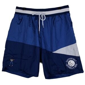 Eastside Golf Mitchell & Ness XL XLarge Shorts Embroidery Logo Blue White NWT